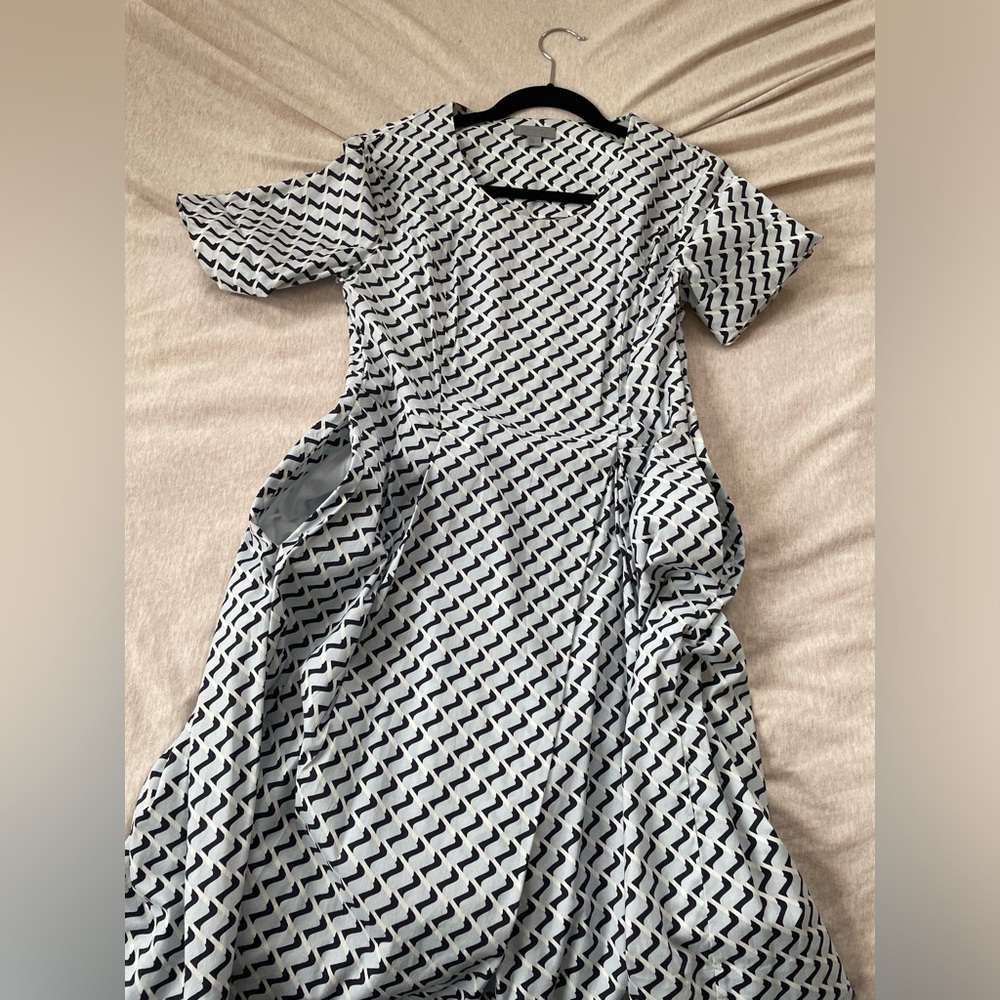 COS Chevron Patterned Structured Dress - Picture 9 of 11